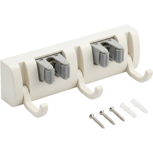 Vurda ABS Utility Holder Two Spring Grips Three Folding Hooks Warm White - Product view