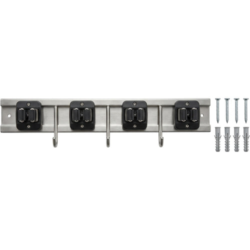 Vurda Stainless Utility Rail Four Cam Grips Five Hooks 48 cm - Product view